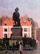 Walter Sickert The Statue of Duquesne, Dieppe oil painting picture wholesale